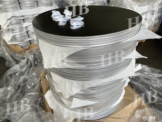 1060 - H14 Disques circulaires en plaquette en aluminium lisses pour les panneaux d'avertissement routier de la série 1