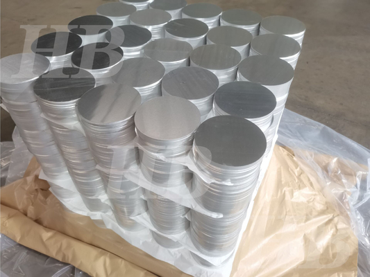 1060 - H14 Disques circulaires en plaquette en aluminium lisses pour les panneaux d'avertissement routier de la série 1