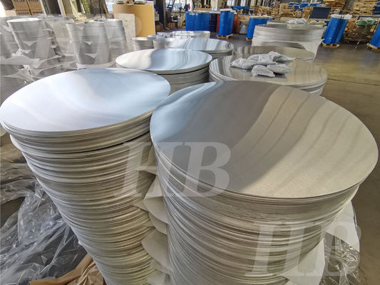 Disques ronds en aluminium personnalisables pour diverses applications d'ustensiles de cuisine, avec une épaisseur allant de 0,3 à 6 millimètres