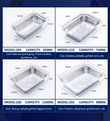 Convient pour les boîtes à repas en aluminium de qualité alimentaire dans l'industrie de la restauration, service sur mesure, avec plus de dix ans de soutien professionnel de l'usine