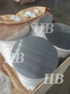 1.8mm 1100 blancs en aluminium de cercle, disques en aluminium ronds légers de casserole de friture