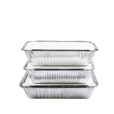 Fabricant Container de boîte de déjeuner en papier d'aluminium jetable de qualité alimentaire personnalisé avec couvercle 410ml 150*120*55mm
