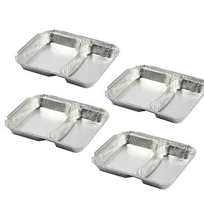 Emballages alimentaires jetables recyclables personnalisés Contenants en aluminium Vaisselle en papier d'aluminium