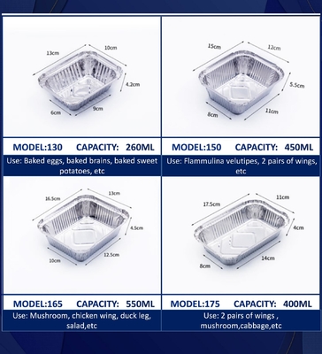 Couleur dorée plain à la paroi plaque d'aluminium plateau de conserve alimentaire avec couvercle étanche Couvercles en plastique CREC620 Yysm