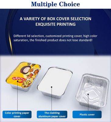 Convient pour les boîtes à repas en aluminium de qualité alimentaire dans l'industrie de la restauration, service sur mesure, avec plus de dix ans de soutien professionnel de l'usine