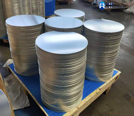 1050 1060 1070 1100 3003 8011 Cercle en aluminium laminé à chaud/à froid Pour ustensiles de cuisine Depuis 1999