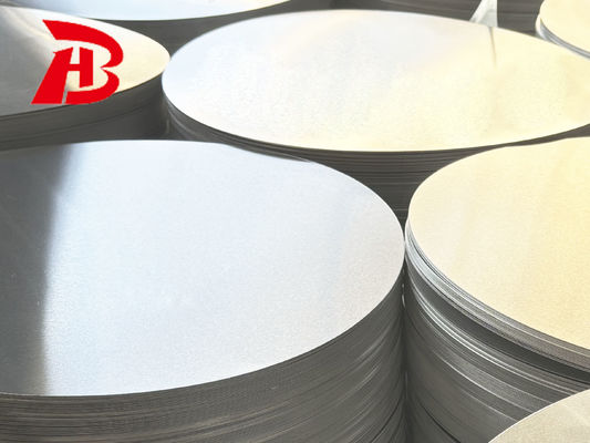 Disque d'aluminium de haute planéité 1050/3003 alliage O H12 température CC DC Matériau résistant aux fissures résistant au dessin en profondeur Diamètre personnalisé pour pots Pans Stamping industriel