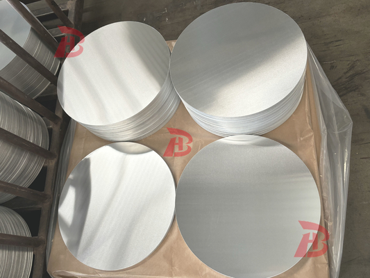 A1060 Ho Température Dc Matériau Disque de cercle d'aluminium pour la fabrication de pots de cuisine