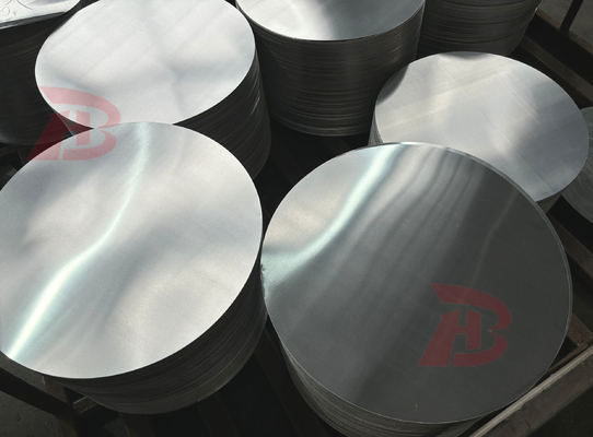 5052 5754 5083 Cercle d'aluminium anodisé Prix avec surface lisse et finition argentée