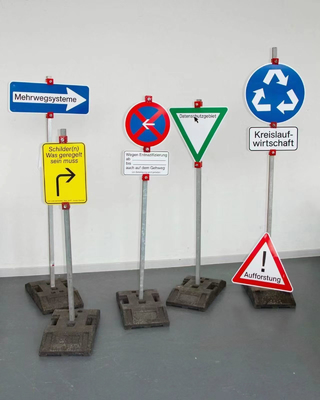 1060 - H14 Disques circulaires en plaquette en aluminium lisses pour les panneaux d'avertissement routier de la série 1