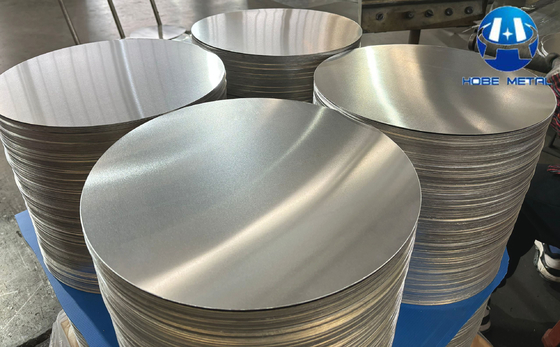 1100 Disques d'aluminium Circles Surface lisse Pas de déchirure Pas d'impression sur rouleau HB