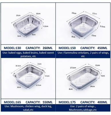 Boîte à lunch personnalisée en papier d'aluminium avec couvercle en aluminium, compatible micro-ondes