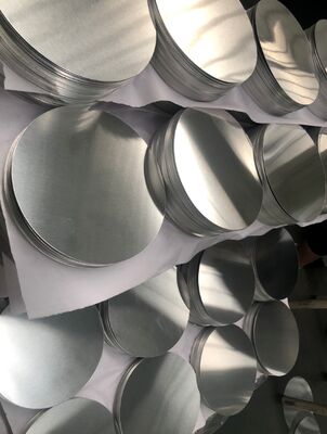 Disque d'aluminium de haute planéité 1050/3003 alliage O H12 température CC DC Matériau résistant aux fissures résistant au dessin en profondeur Diamètre personnalisé pour pots Pans Stamping industriel