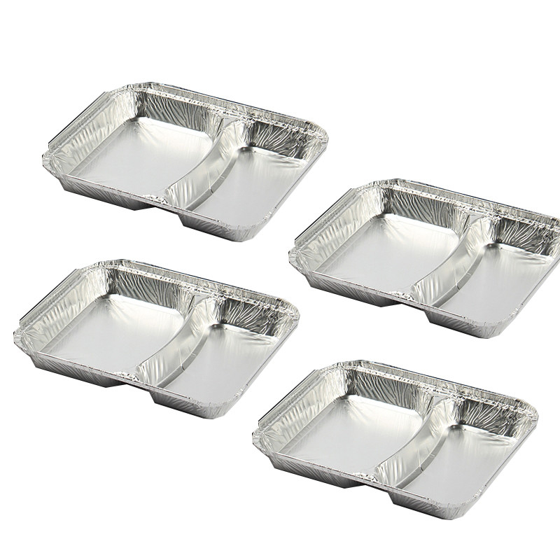 Emballages alimentaires jetables recyclables personnalisés Contenants en aluminium Vaisselle en papier d'aluminium