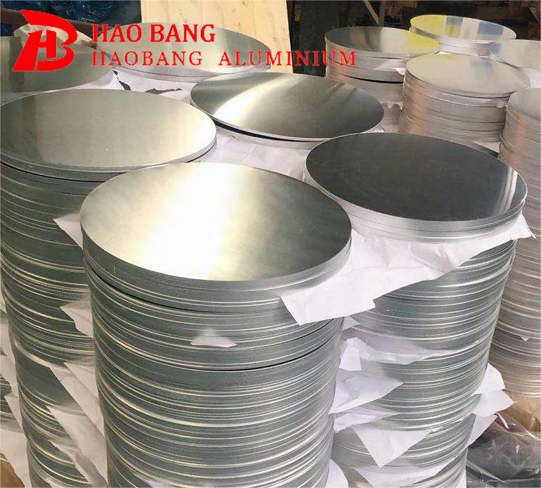 1050/1060/1070/1100/3003 Cercles en aluminium finition de broyeur d'épaisseur de 0,3 mm à 6,0 mm