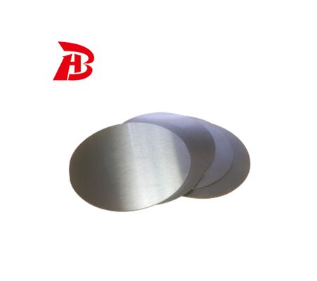 Disque d'aluminium de haute planéité 1050/3003 alliage O H12 température CC DC Matériau résistant aux fissures résistant au dessin en profondeur Diamètre personnalisé pour pots Pans Stamping industriel