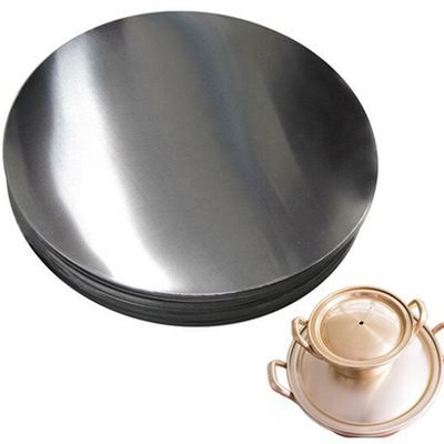 0.5mm alliage 1050 3003 H14 température aluminium plaque ronde pour ustensiles de cuisine